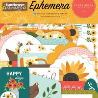 Carta Bella Paper - Sunflower Summer Collection - Ephemera *LAST CHANCE*