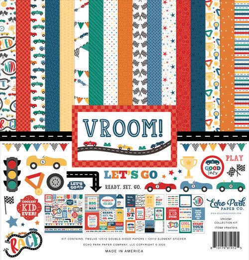 Echo Park - Vroom! Collection - 12 x 12 Collection Kit *LAST CHANCE*