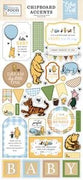Echo Park - Winnie The Pooh Baby Collection - Chipboard Embellishments - Accents