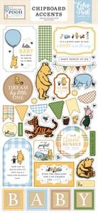 Echo Park - Winnie The Pooh Baby Collection - Chipboard Embellishments - Accents