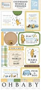 Echo Park - Winnie The Pooh Baby Collection - Chipboard Embellishments - Word And Phrases