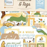Echo Park - Winnie The Pooh Baby Collection - Ephemera - Frames And Tags
