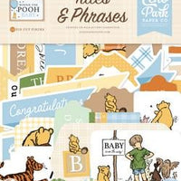 Echo Park - Winnie The Pooh Baby Collection - Ephemera - Titles And Phrases