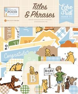 Echo Park - Winnie The Pooh Baby Collection - Ephemera - Titles And Phrases