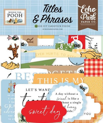 Echo Park - Winnie The Pooh Collection - Ephemera - Titles And Phrases