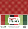 Echo Park Paper Co.  - Dots and Stripes Collection - 12x12 Collection Kit - Christmas Two
