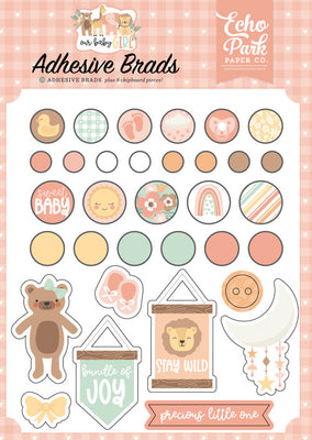 Echo Park - Our Baby Girl Collection - Stickers- Adhesive Brads *LAST CHANCE*