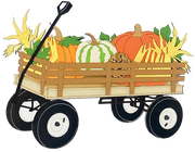 Fall Pumpkin Wagon