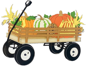 Fall Pumpkin Wagon