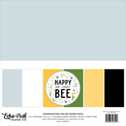 Echo Park Happy as Can Bee Solids Paper Pack