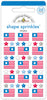Doodlebug Design - Hometown USA Collection - Shape Sprinkles - Old Glory