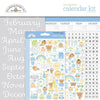 Doodlebug Design - 12x12 Baby Calendar Kits