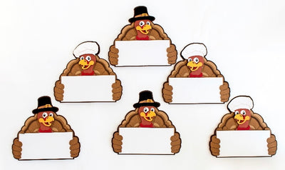 Thanksgiving Turkey Placecards - set of 6