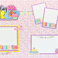 EXCLUSIVE TITLE! Echo Park & Paper Wizard Collaboration! - Make A Wish Birthday Girl Collection - 12 x 12 Collection Kit