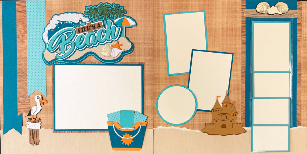 Life's a Beach Page Kit - 2 Page Layout