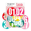 Pretty Little Studio - Candy Cane Collection - Die Cuts - Advent 2 Inch Numbers