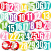 Pretty Little Studio - Candy Cane Collection - Die Cuts - Advent 2 Inch Numbers