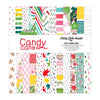Pretty Little Studio - Candy Cane Collection - Paper Pack - Candy Cane 12x12 (Double-Sideed)