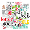 Pretty Little Studio - Candy Cane - Die-Cuts - Festive Treat Words