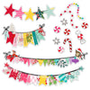 Pretty Little Studio - Candy Cane - Punch Outs - Oh What Fun! Banners 6x12