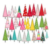 Pretty Little Studio - Candy Cane - Punch Outs - Peppermint Forest 6x12