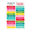 Pretty Little Studio - Candy Cane Collection - Cut-Aparts - Sweet Moments Word