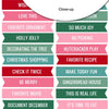 Pretty Little Studio - Sugar Plum Collection - Cut-Aparts - Holly Jolly Word Flags