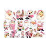 Pretty Little Studio - Sugar Plum Collection - Die Cuts - Pink Santa (Large Pack)