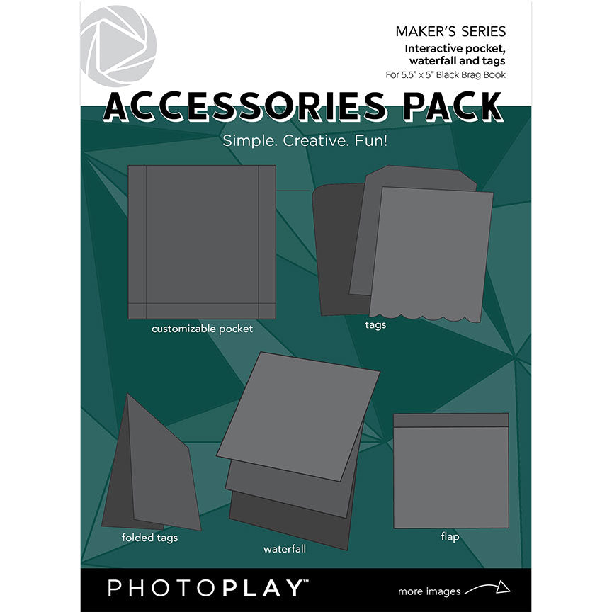 PhotoPlay - Maker's Series Collection - Brag Book Accessory Pack - Black *LAST CHANCE*