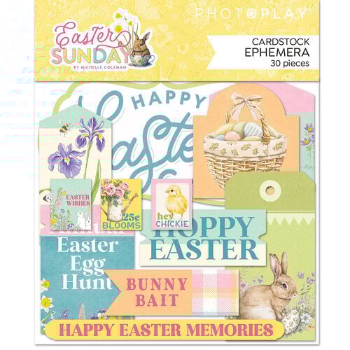 PhotoPlay - Easter Sunday Collection - Ephemera - Die Cut Cardstock Pieces *LAST CHANCE*