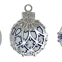 PW CLASSICS - Gold and Silver Ornament Trios