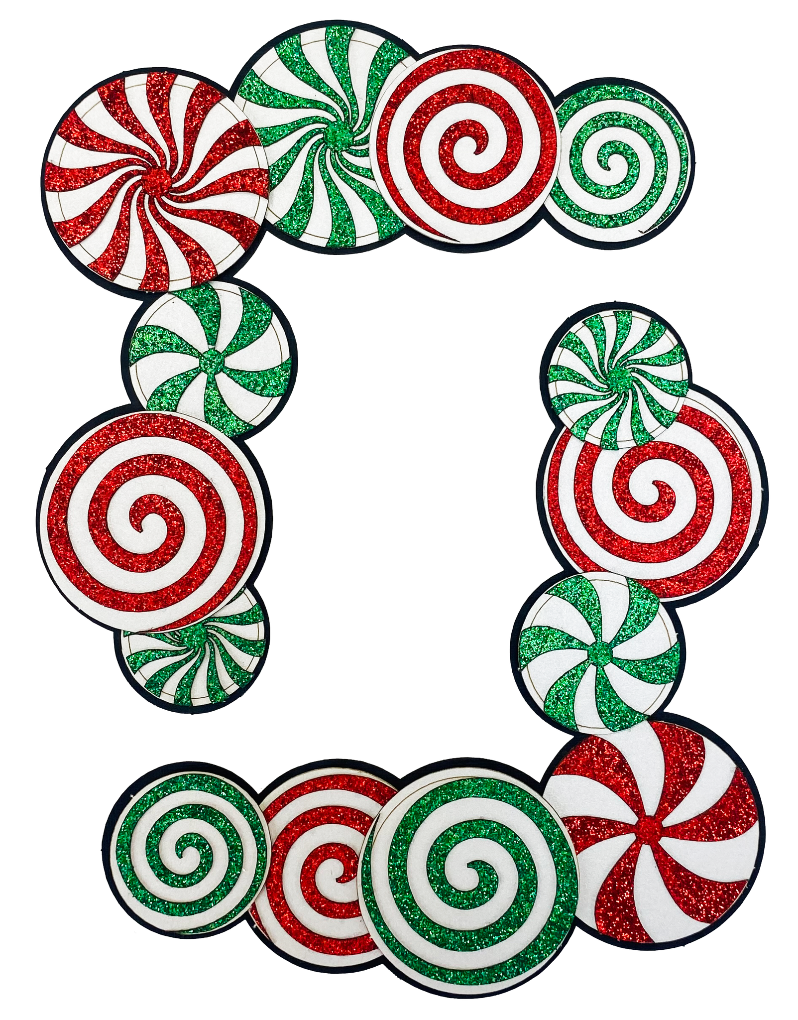 Peppermint Corner Borders - set of 2 | Paper Wiz, Inc.