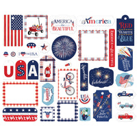 Carta Bella - Fourth of July - Frames and Tags