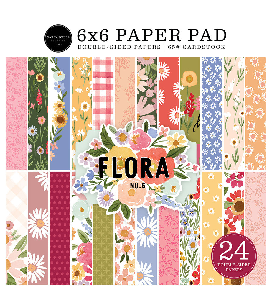 Carta Bella - Flora No. 6 - 6x6 Paper Pad - NEW