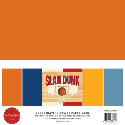 Carta Bella Paper - Slam Dunk Collection - 12 x 12 Double Sided Paper - Solids Kit