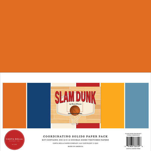 EXCLUSIVE TITLE! Carta Bella Paper - Slam Dunk Collection - 12 x 12 Co