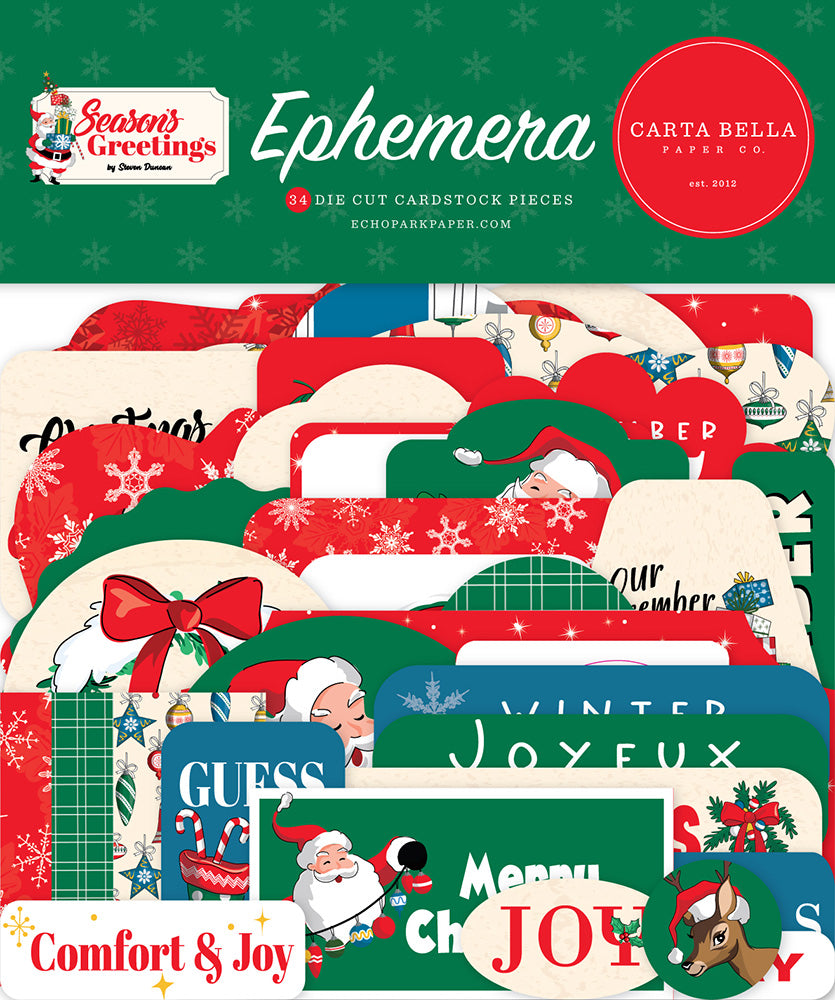 *VALUE PACK* Ephemeras(3) - Season's Greetings - LAST CHANCE!