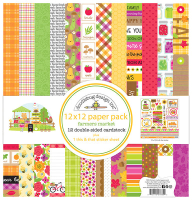 Doodlebug Design - Farmer's Market Collection - 12x12 Paper Pack