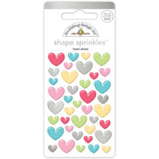 Doodlebug Design - Happy Healing Collection - Shape Sprinkles - Heart Attack