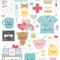 Doodlebug Design - Happy Healing Collection - Cardstock Stickers - Icons