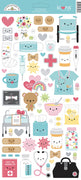Doodlebug Design - Happy Healing Collection - Cardstock Stickers - Icons