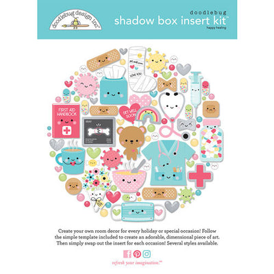 Doodlebug Design - Happy Healing Collection - Shadow Box Kit