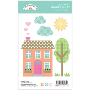 Doodlebug Design - Hello Again Collection - Home Sweet Home Doodle Cuts