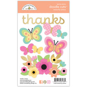 Doodlebug - Hello Again - Doodle Cuts - Butterfly Wishes