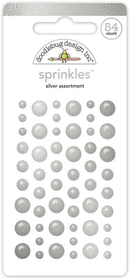 Doodlebug Design - Happy Healing Collection - Sprinkles - Silver Assortment