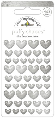 Doodlebug - Puffy Shapes - Heart Assortment