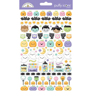 Doodlebug Design - Sweet and Spooky Collection - Halloween - Puffy Stickers - Puffy Icons