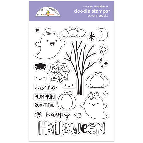 Doodlebug Design - Sweet and Spooky Collection - Halloween - Clear Photopolymer Stamps - Sweet and Spooky