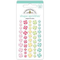 Doodlebug Design - Gingerbread Kisses Collection -  Shape Sprinkles - Peppermint Place