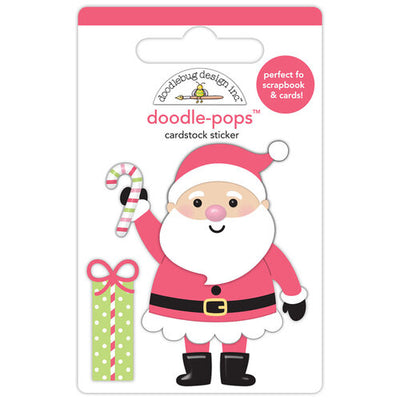 Doodlebug Design - Gingerbread Kisses Collection - Doodle-Pops - Hello Santa